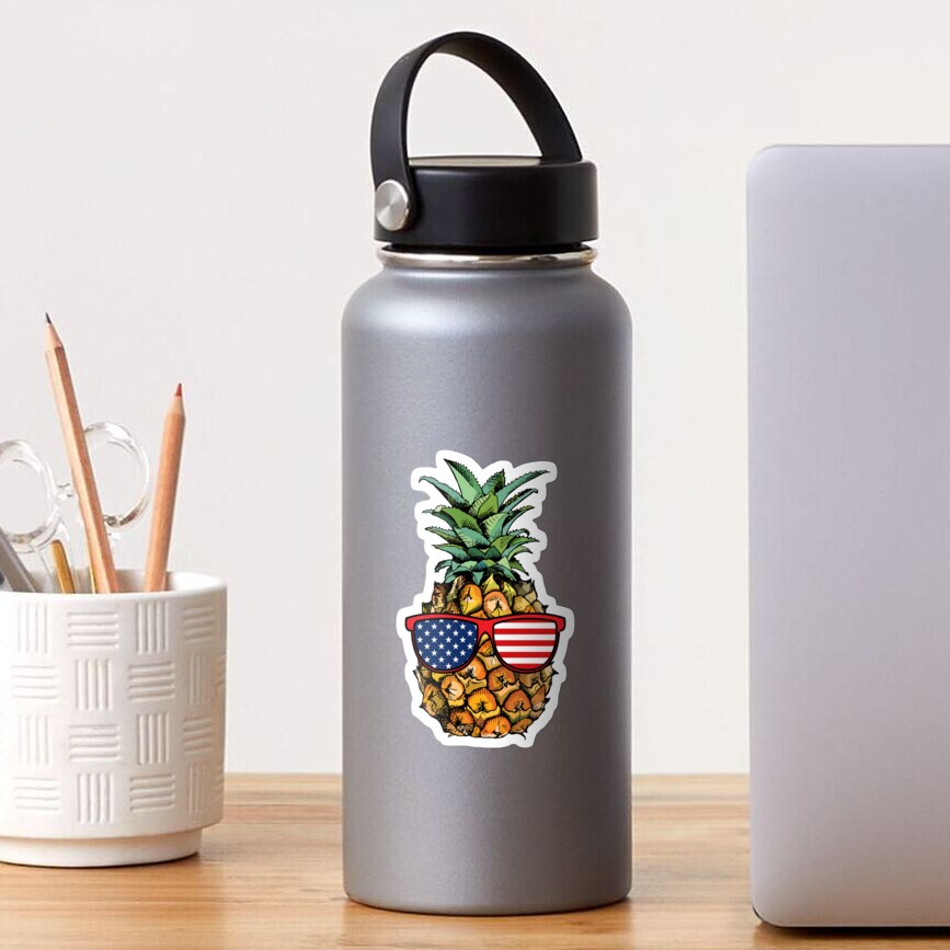 Patriotic Pineapple - 4th of July Sticker
