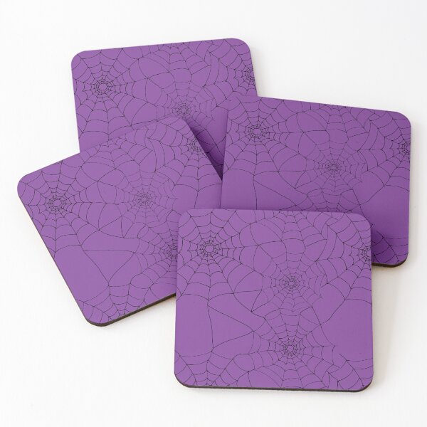 Item preview, Purple Halloween Spiderweb Cobwebs Pattern designed and sold by HotHibiscus.