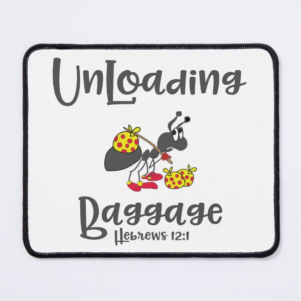 Item preview, Christian Design - Unloading Baggage - Hebrews 12 verse 1 designed and sold by simplydesignart.