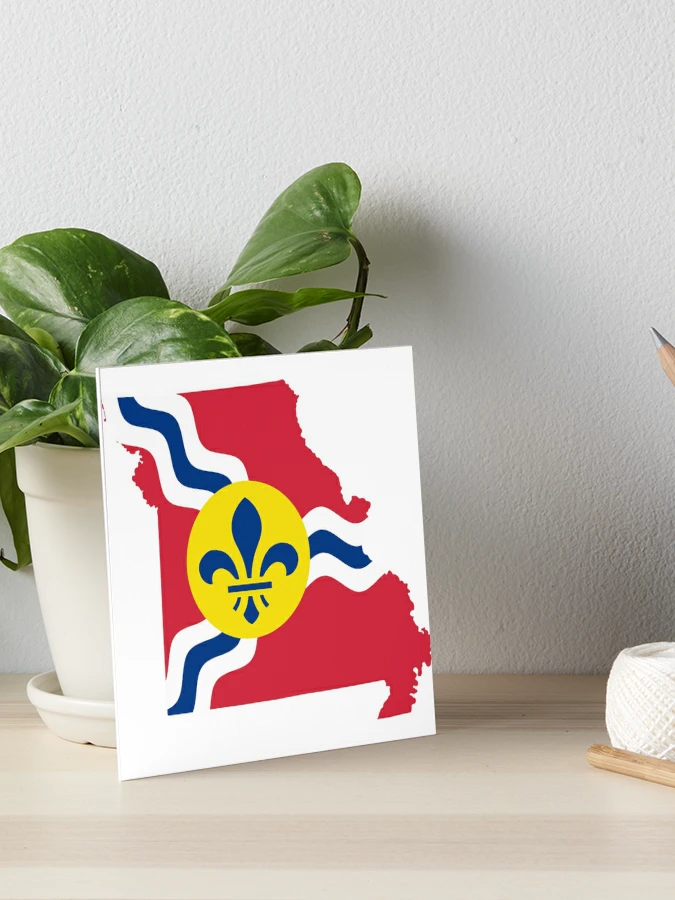 St. Louis City Flag Emblem Art Board Print for Sale by