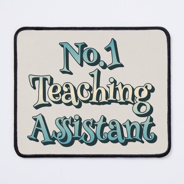 Item preview, No1 Teaching Assistant Blue Rainbow Design designed and sold by TrulyEpoque.