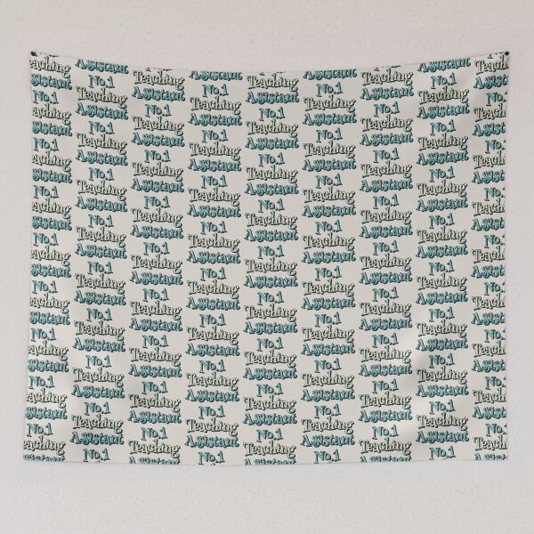 Item preview, No1 Teaching Assistant Blue Rainbow Design designed and sold by TrulyEpoque.