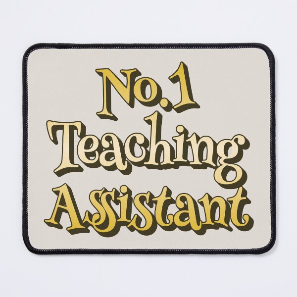 Item preview, No1 Teaching Assistant Yellow Rainbow Design designed and sold by TrulyEpoque.
