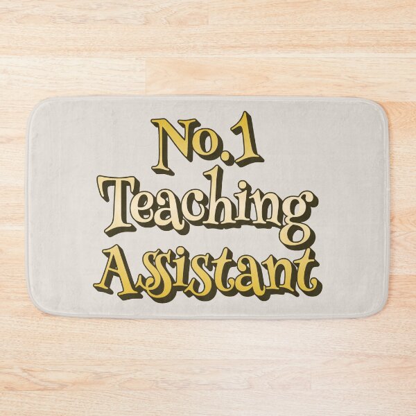 Item preview, No1 Teaching Assistant Yellow Rainbow Design designed and sold by TrulyEpoque.