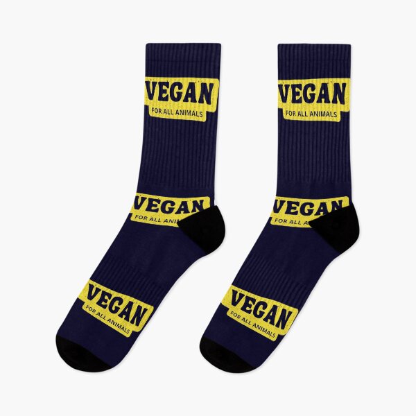 Item preview, Vegan For All Animals - Yellow designed and sold by GreenSlate.