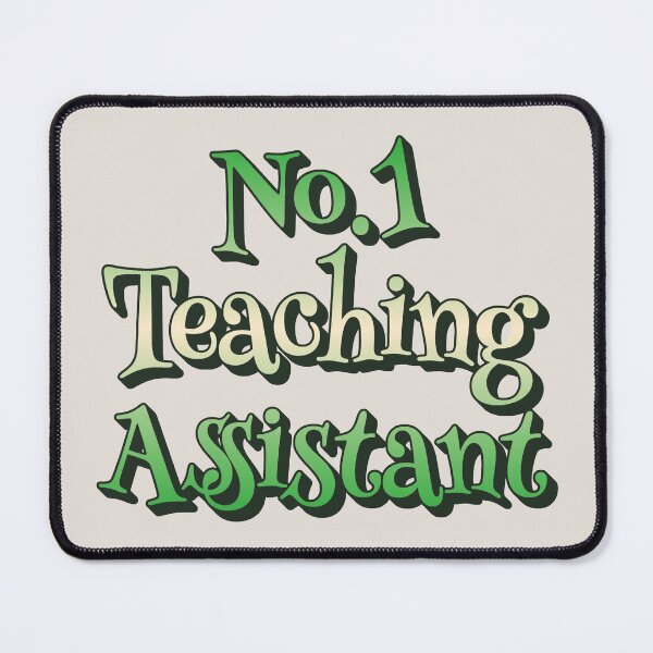 Item preview, No1 Teaching Assistant Green Rainbow Design designed and sold by TrulyEpoque.