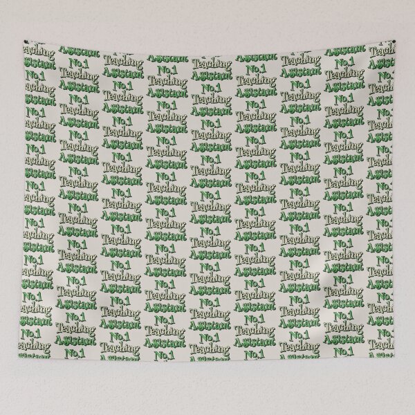 Item preview, No1 Teaching Assistant Green Rainbow Design designed and sold by TrulyEpoque.