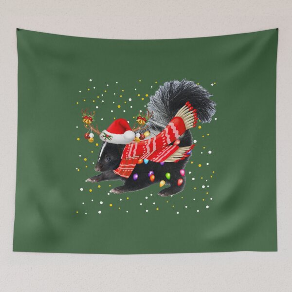Item preview, Skunk Reindeer Christmas Light Shirt    designed and sold by futureofflightP.