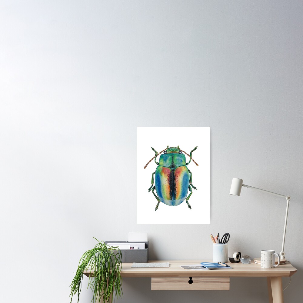 Collection De Coléoptères Colorés Réalistes Dessinant Des Images D'insectes  Ai Générative