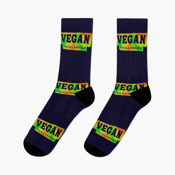 Item preview, Vegan For All Animals - Green and Orange designed and sold by GreenSlate.