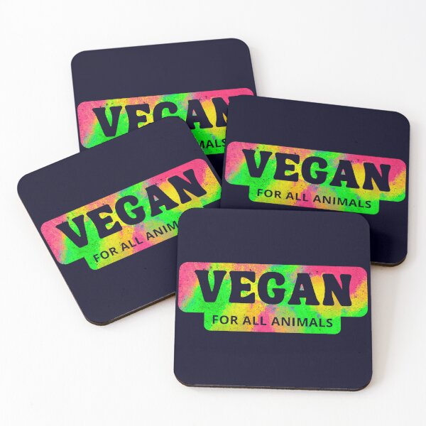Item preview, Vegan For All Animals - Pink and Green designed and sold by GreenSlate.