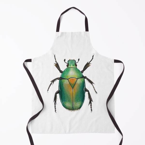 Item preview, Colorful green beetle, realistic bug, shimmering colors, beautiful insect designed and sold by Rebekka Schönefuß.