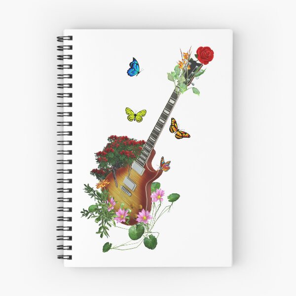 Item preview, New Nature Guitar & Campo Flores con Mariposas designed and sold by captainpeter.
