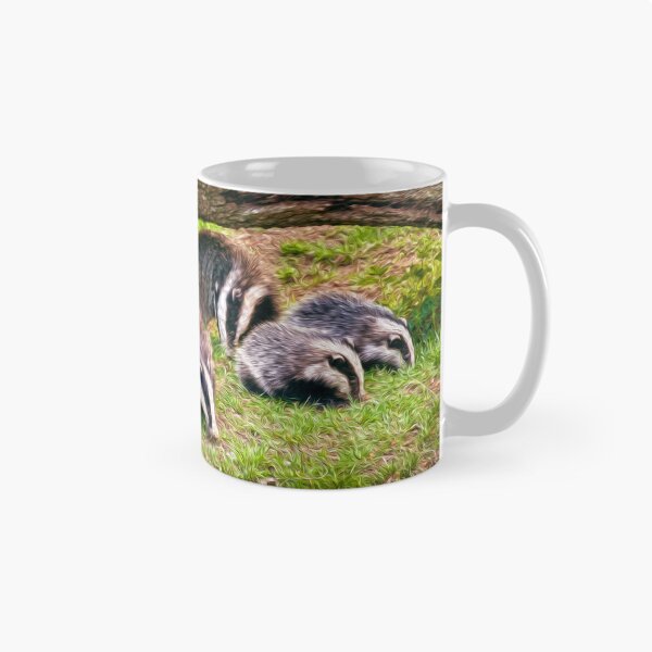 Item preview, Group of Badgers in nature designed and sold by friendlyfauna.