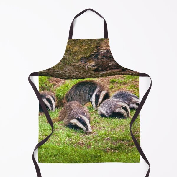 Item preview, Group of Badgers in nature designed and sold by friendlyfauna.