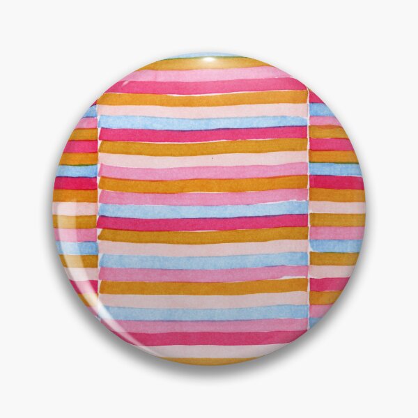 Item preview, Multicolored horizontal Stripes Patchwork pattern - colorful watercolor stripes designed and sold by patterncrow.