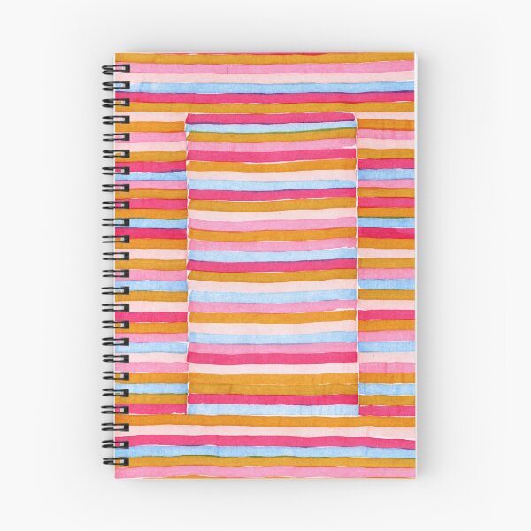 Item preview, Multicolored horizontal Stripes Patchwork pattern - colorful watercolor stripes designed and sold by patterncrow.