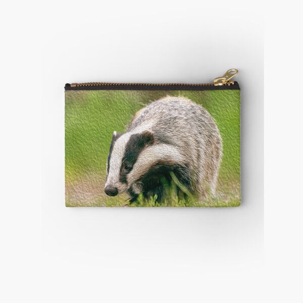 Item preview, Badger walking in nature designed and sold by friendlyfauna.