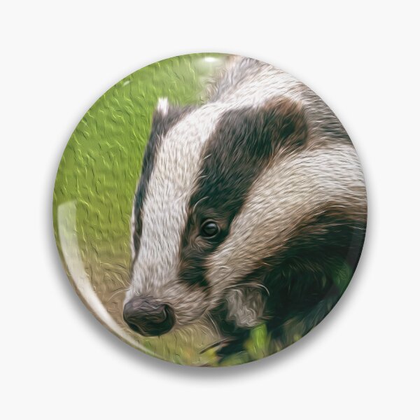 Item preview, Badger walking in nature designed and sold by friendlyfauna.