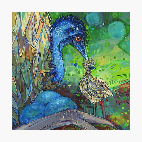 Item preview, Emu Dad and Chick designed and sold by Gwenn Seemel.