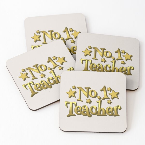 Item preview, No1 Teacher Gold  Rainbow And Stars Design designed and sold by TrulyEpoque.