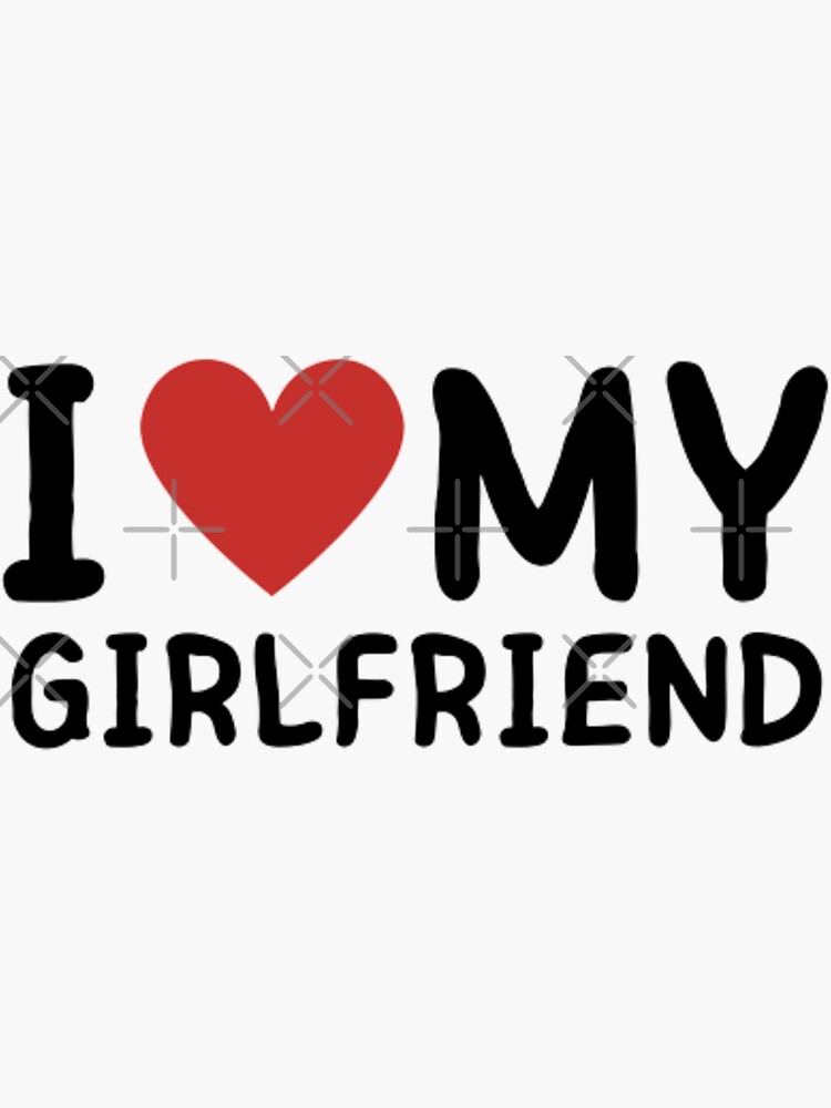 Disover I Love My Girlfriend Sticker I Heart My Girlfriend Sticker GF Sticker