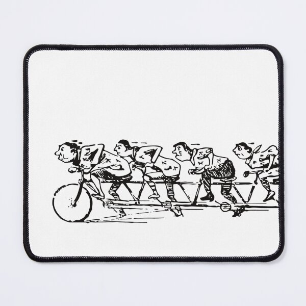Item preview, Eight stressing cyclists biking on the same bike designed and sold by marina63.