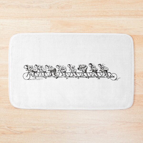 Item preview, Eight stressing cyclists biking on the same bike designed and sold by marina63.