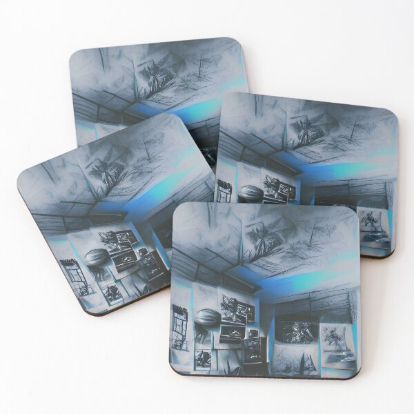 Item preview, AI Generated Art, Blue Vintage Aesthetic Charcoal Drawing designed and sold by ACC .