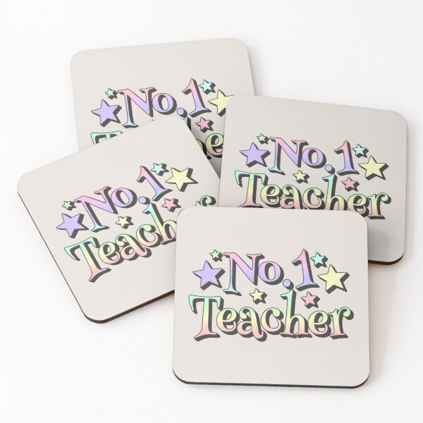 Item preview, No1 Teacher Pastel Rainbow And Stars Design designed and sold by TrulyEpoque.