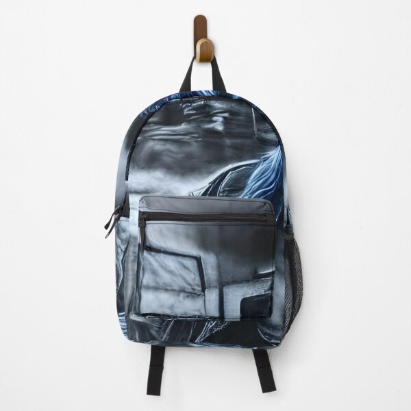 Item preview, AI Generated Art, Blue Grunge Aesthetic Charcoal Drawing designed and sold by ACC .