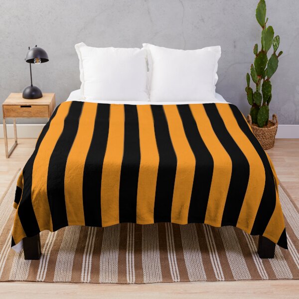 Item preview, Orange and Black Halloween Stripes Pattern designed and sold by HotHibiscus.