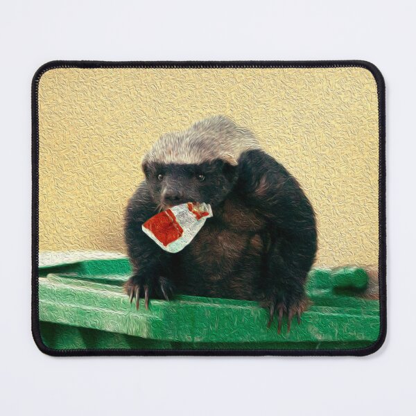 Item preview, Funny Honey Badger in a Bin designed and sold by friendlyfauna.