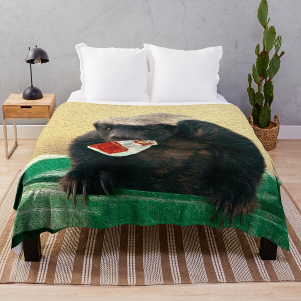 Item preview, Funny Honey Badger in a Bin designed and sold by friendlyfauna.