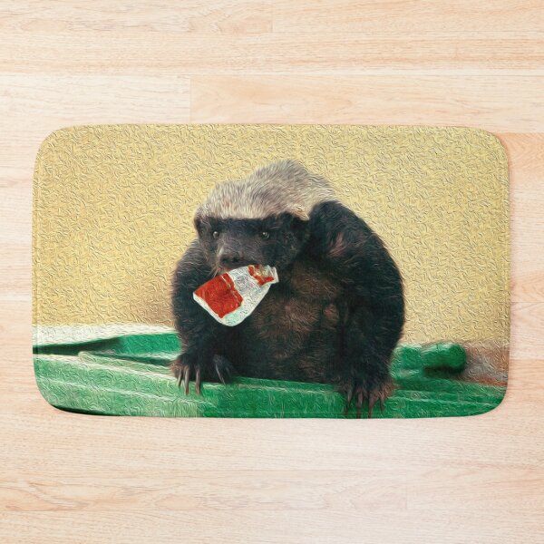 Item preview, Funny Honey Badger in a Bin designed and sold by friendlyfauna.