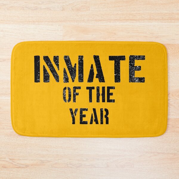 Item preview, Inmate of the year Jail Costume T Shirt Cosplay Prison Distressed Orange Halloween designed and sold by funnytshirtemp.