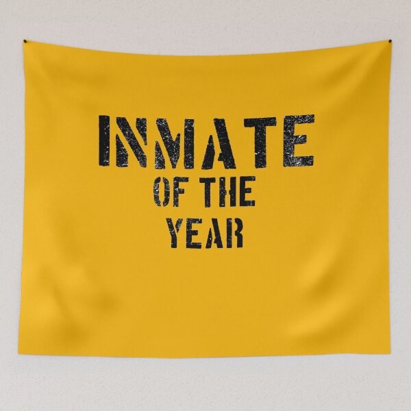 Item preview, Inmate of the year Jail Costume T Shirt Cosplay Prison Distressed Orange Halloween designed and sold by funnytshirtemp.