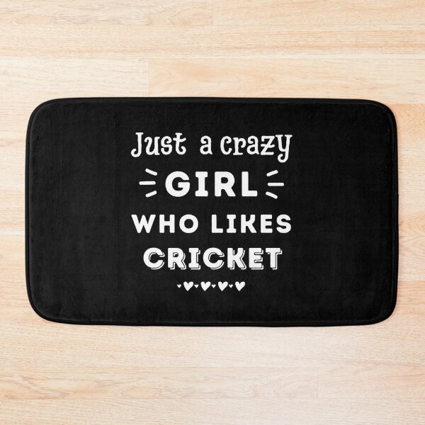 Artikelvorschau, Nur ein verrücktes Mädchen, das Cricket-Aufkleber mag entworfen und verkauft von verarheaf9.