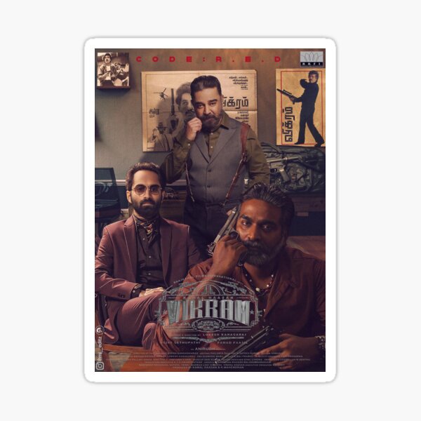 "vikram movie" Sticker for Sale by bilgibsiku Redbubble