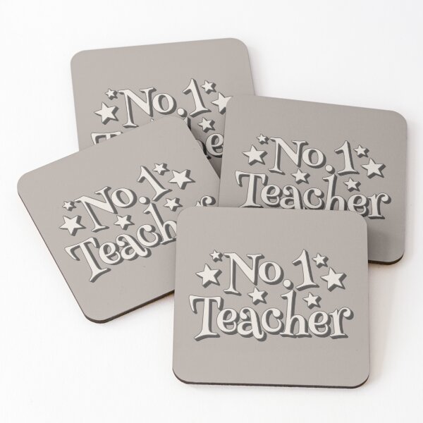 Item preview, No1 Teacher White Text And Stars Design designed and sold by TrulyEpoque.