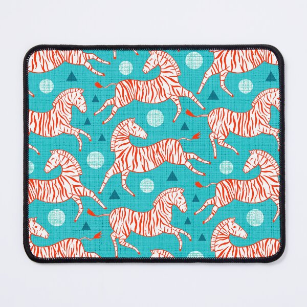 Item preview, Zebras - Red & Teal  designed and sold by TigaTiga.