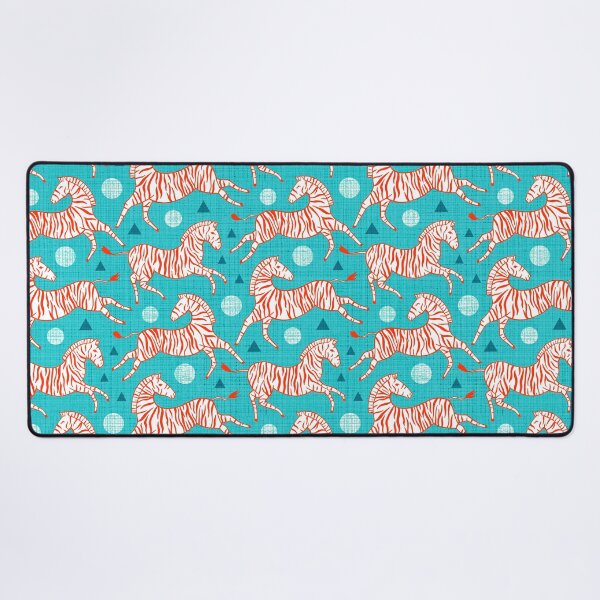 Item preview, Zebras - Red & Teal designed and sold by TigaTiga.