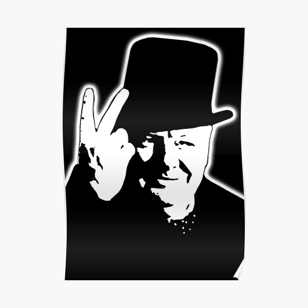 V sign. Victory, V, 1943, WWII, Winston, Churchill, British prime minister. Poster