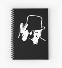 V sign, Victory, V, 1943, WWII, Winston, Churchill, British prime minister, Spiral Notebook