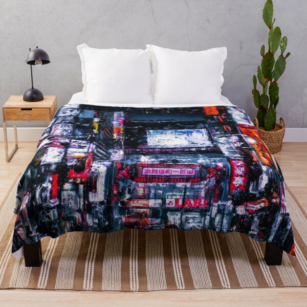 Item preview, Cyberpunk Tokyo Shinjuku Kabukicho At Night, Sleepless Town Kabukicho Cyberpunk, Futuristic Tokyo Cyberpunk City Oil Painting, Cyberpunk Tokyo A Neon Wonderland designed and sold by Trendymotion.