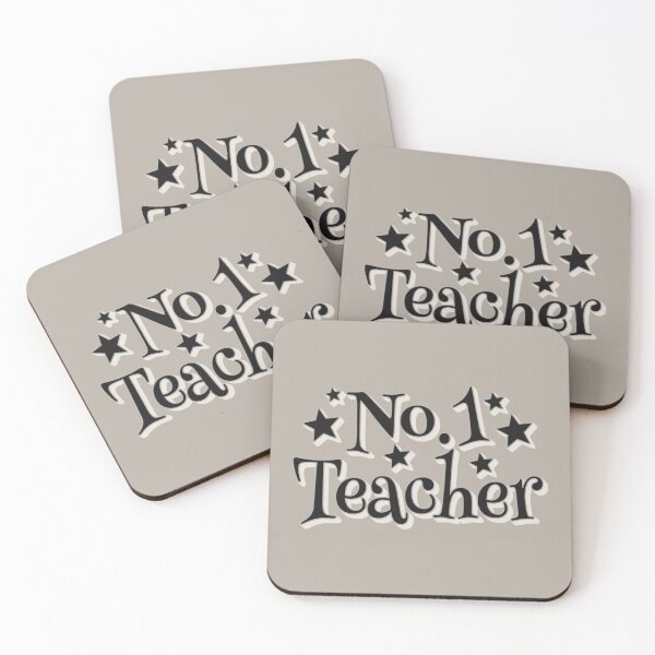 Item preview, No1 Teacher Black Text And Stars Design designed and sold by TrulyEpoque.