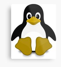 Tux Linux Metal Print