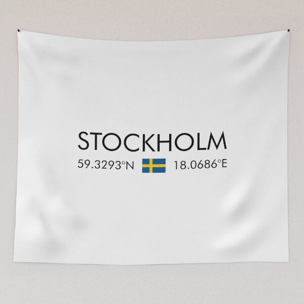 Item preview, Sweden - Stockholm City Coordinates designed and sold by n0madd.