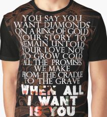 Camiseta gráfica u2 todo lo que quiero es tu versión 2