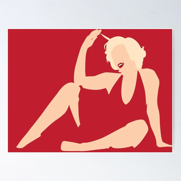 Marilyn Monroe - Red dress" Poster for Sale by 9T99 | Redbubble